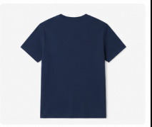 Solid Round Neck Casual T-Shirt - Image 4