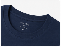 Solid Round Neck Casual T-Shirt - Image 3