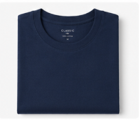 Solid Round Neck Casual T-Shirt - Image 5
